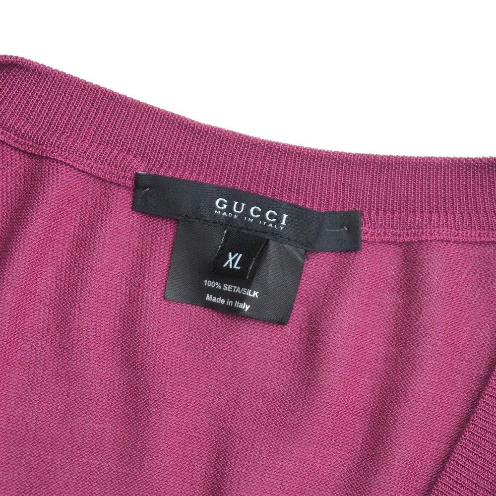 GUCCI knit silk Purple type 170999 XL