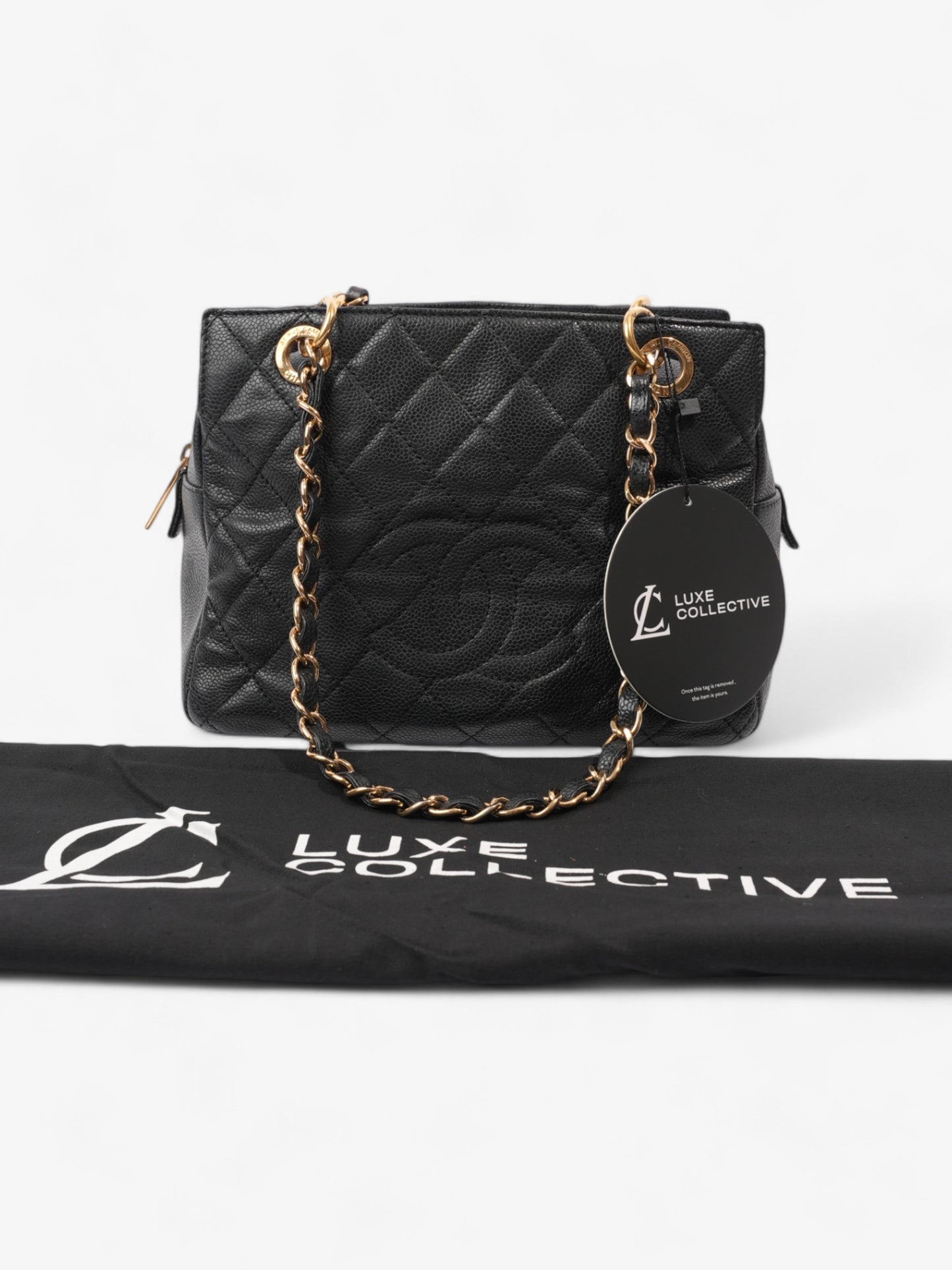 Chanel Timeless Tote Black Caviar Leather Petite