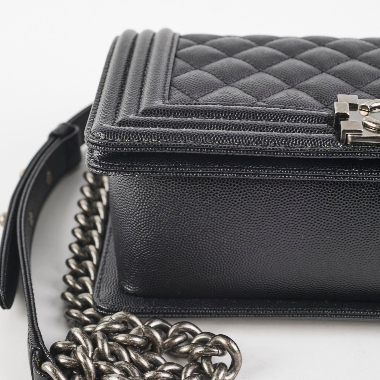 Chanel Caviar Old Medium Boy Black