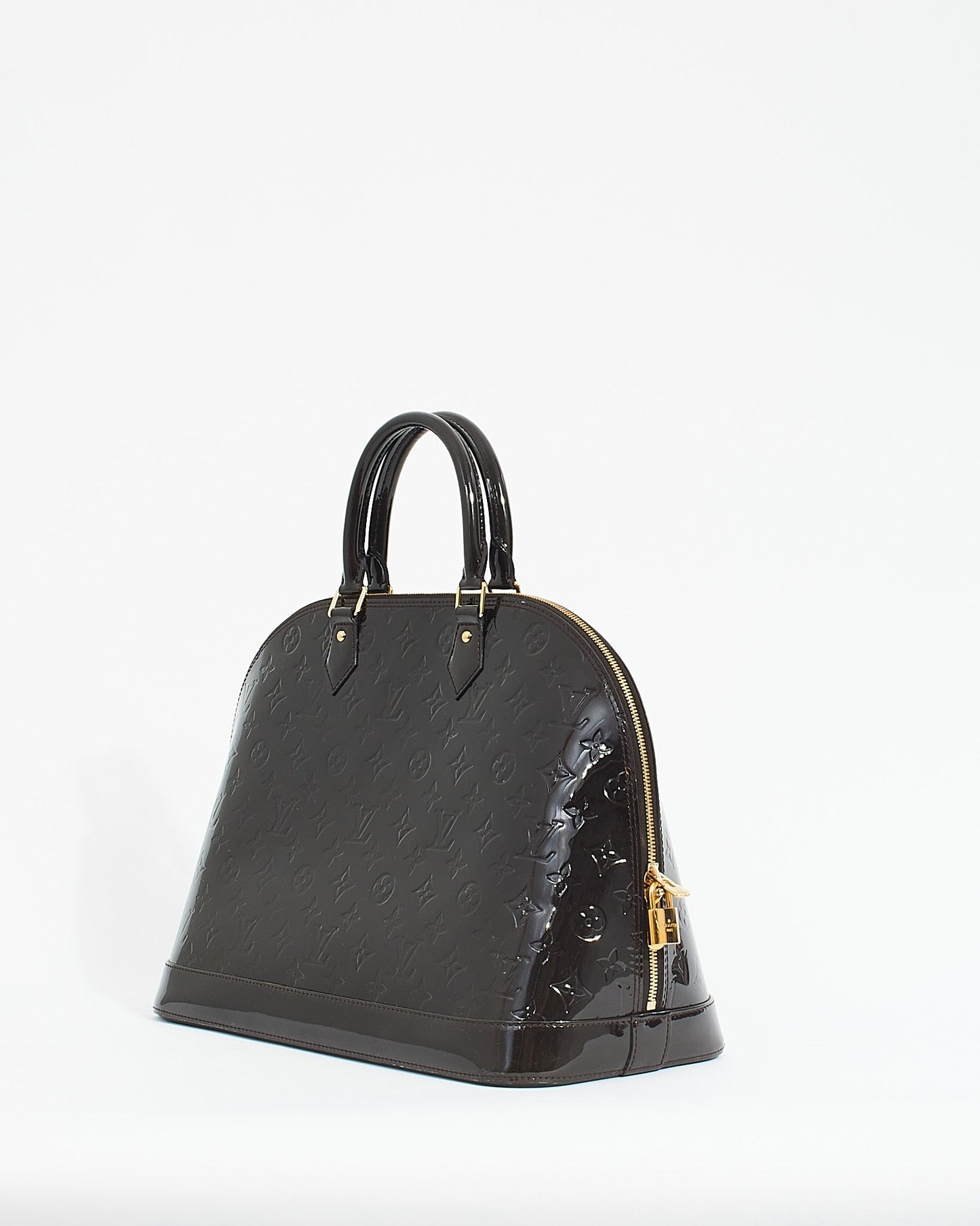 Louis Vuitton Brown Monogram Vernis Alma GM Bag