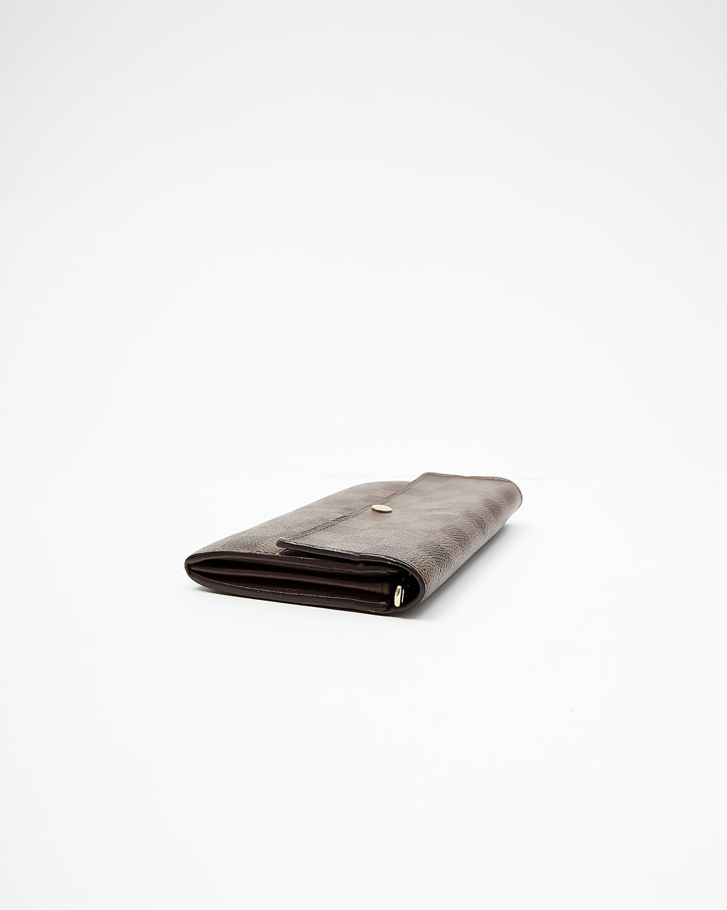 Louis Vuitton Damier Ebene Canvas Elise Wallet
