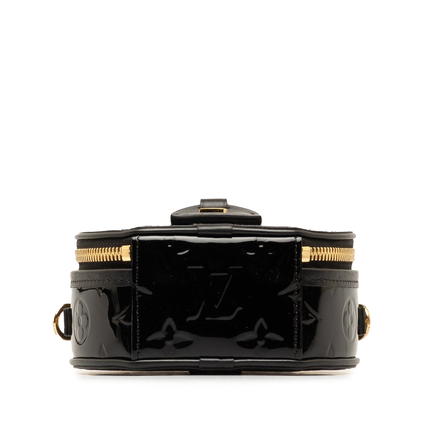 Black Louis Vuitton Vernis Mini Boite Chapeau Souple Crossbody Bag