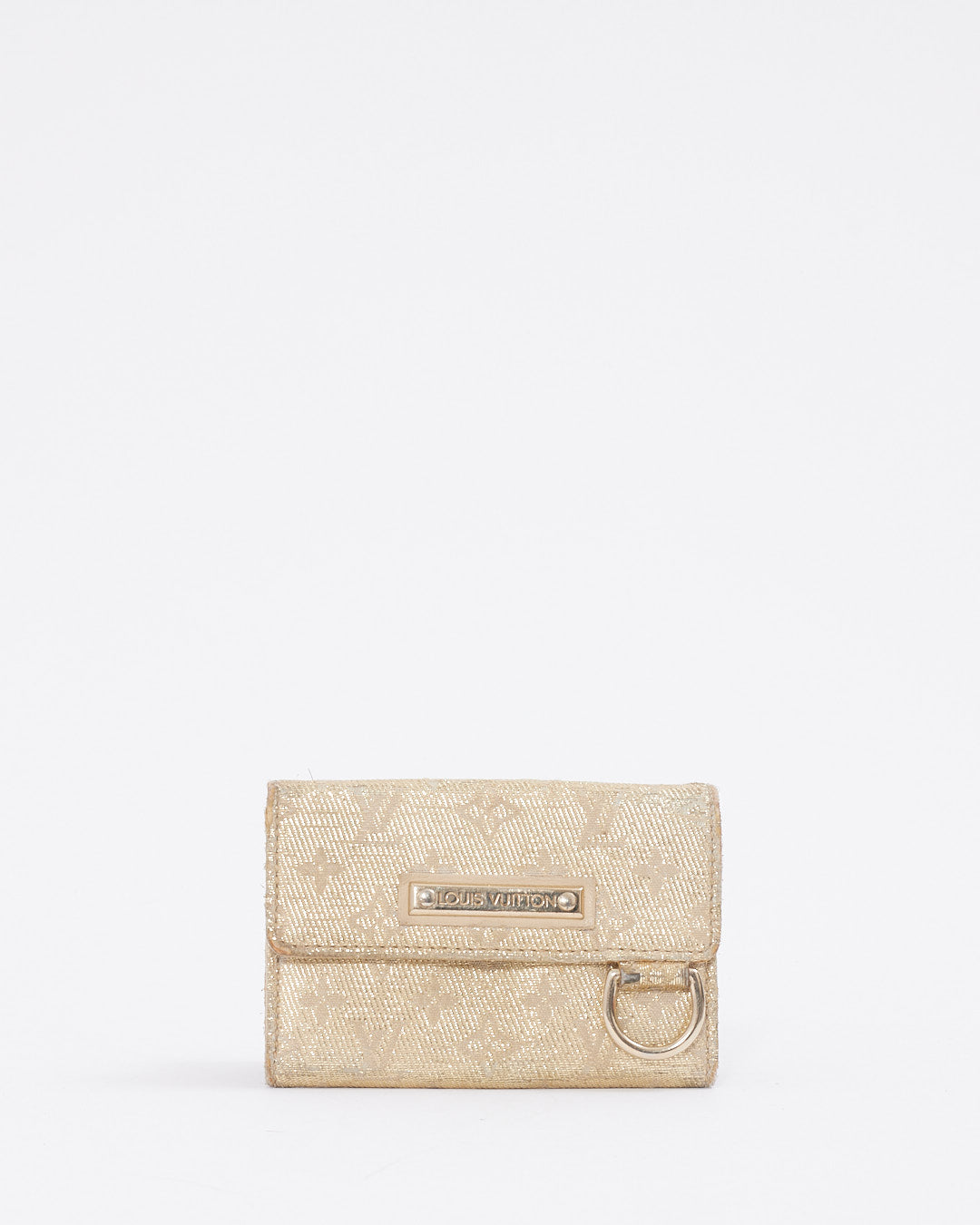 Louis Vuitton Gold Metallic Mini Lin Coin Pouch