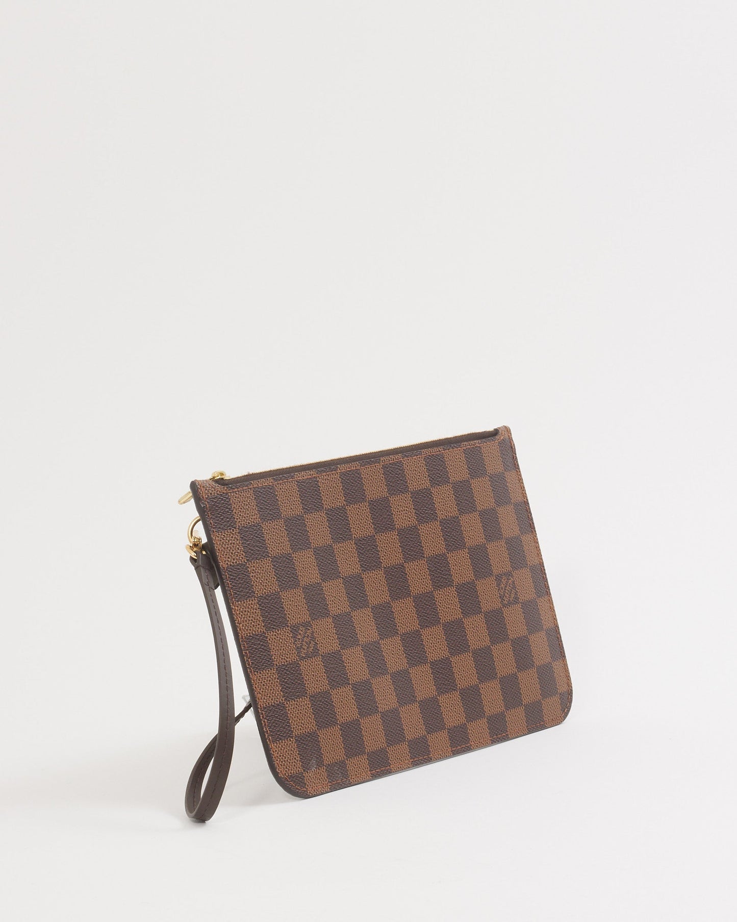 Louis Vuitton Damier Ebene Canvas Wristlet Pouch