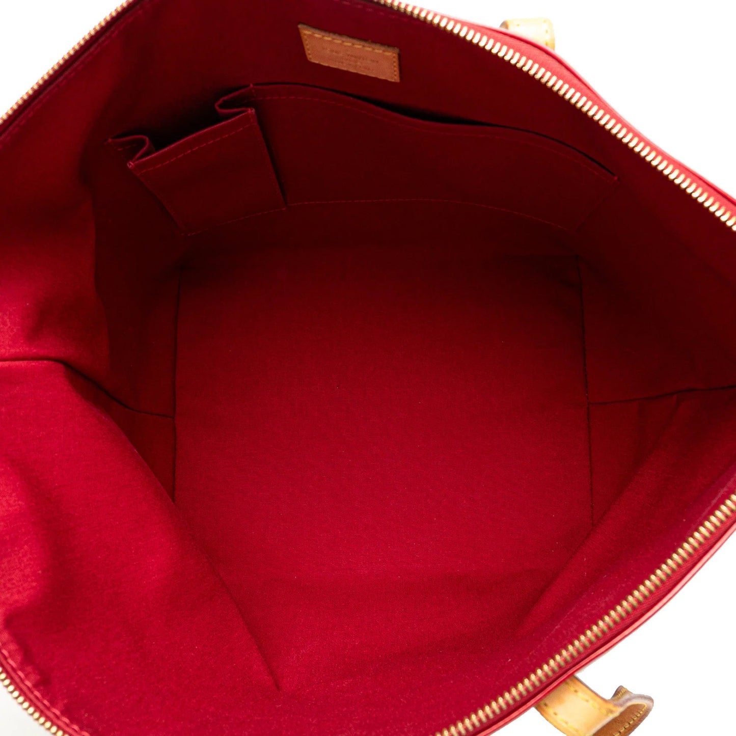 Red Louis Vuitton Monogram Vernis Bellevue GM Tote Bag