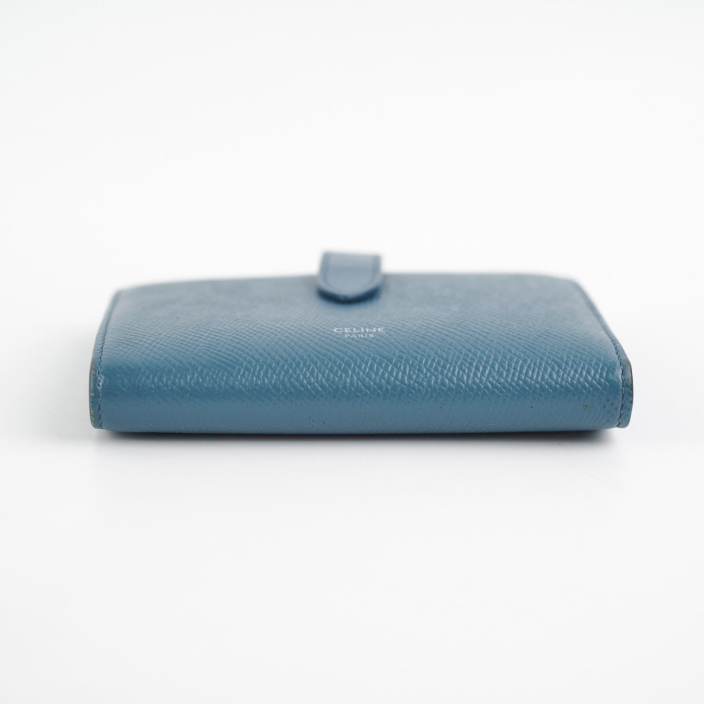 Luxury CELINE Blue Fold Wallet