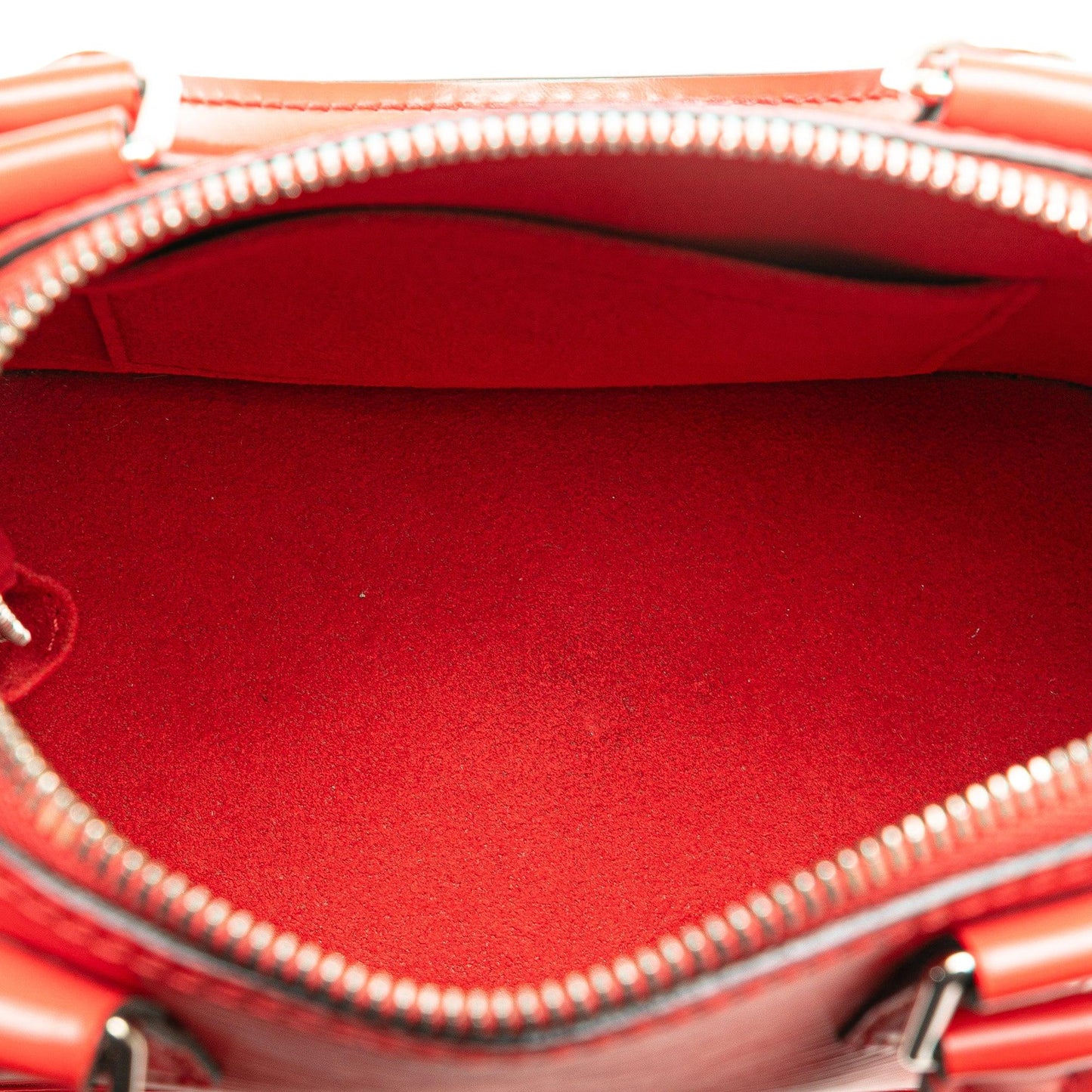 Red Louis Vuitton Epi Alma BB Satchel