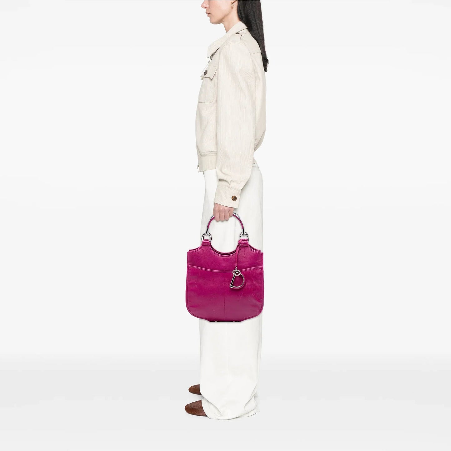 Pink Dior Medium Leather 61 Hobo