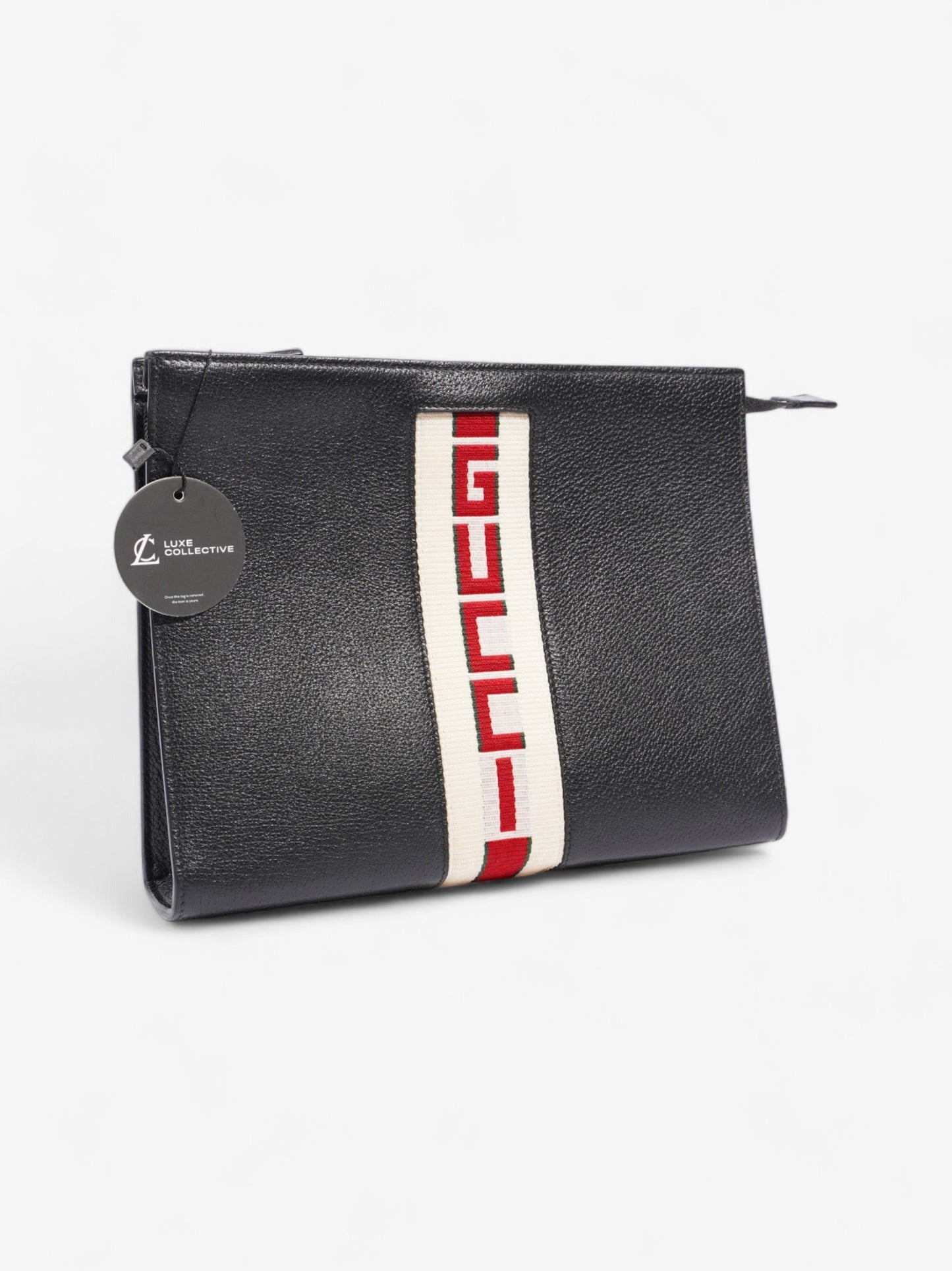 Gucci Clutch Pouch Black / Cream Red