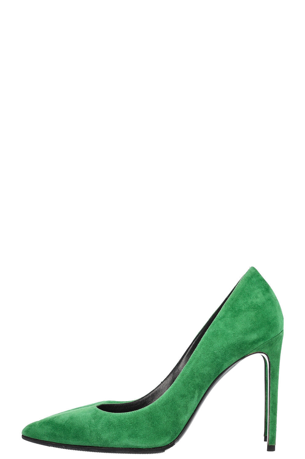 SAINT LAURENT Anja Heels Suede Green