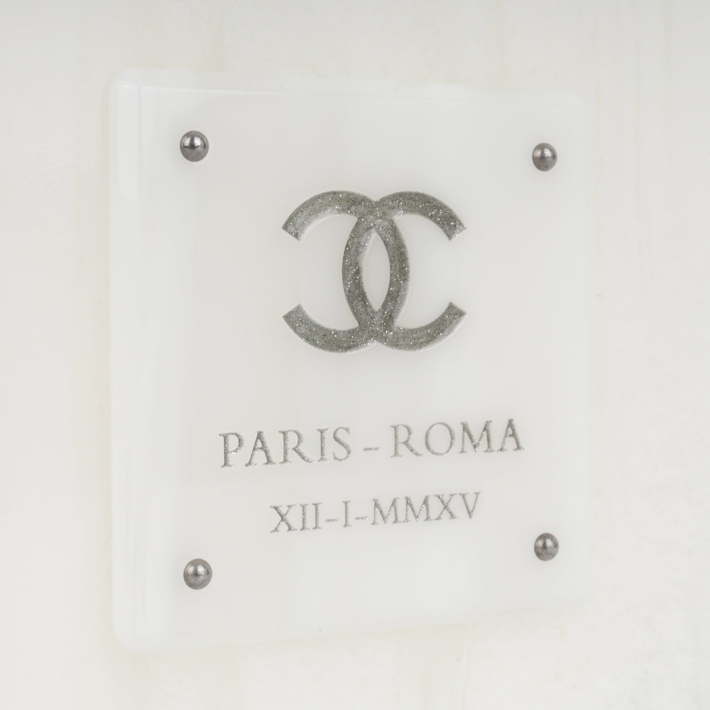 Chanel Plexiglass Paris-Rome Minaudiere
