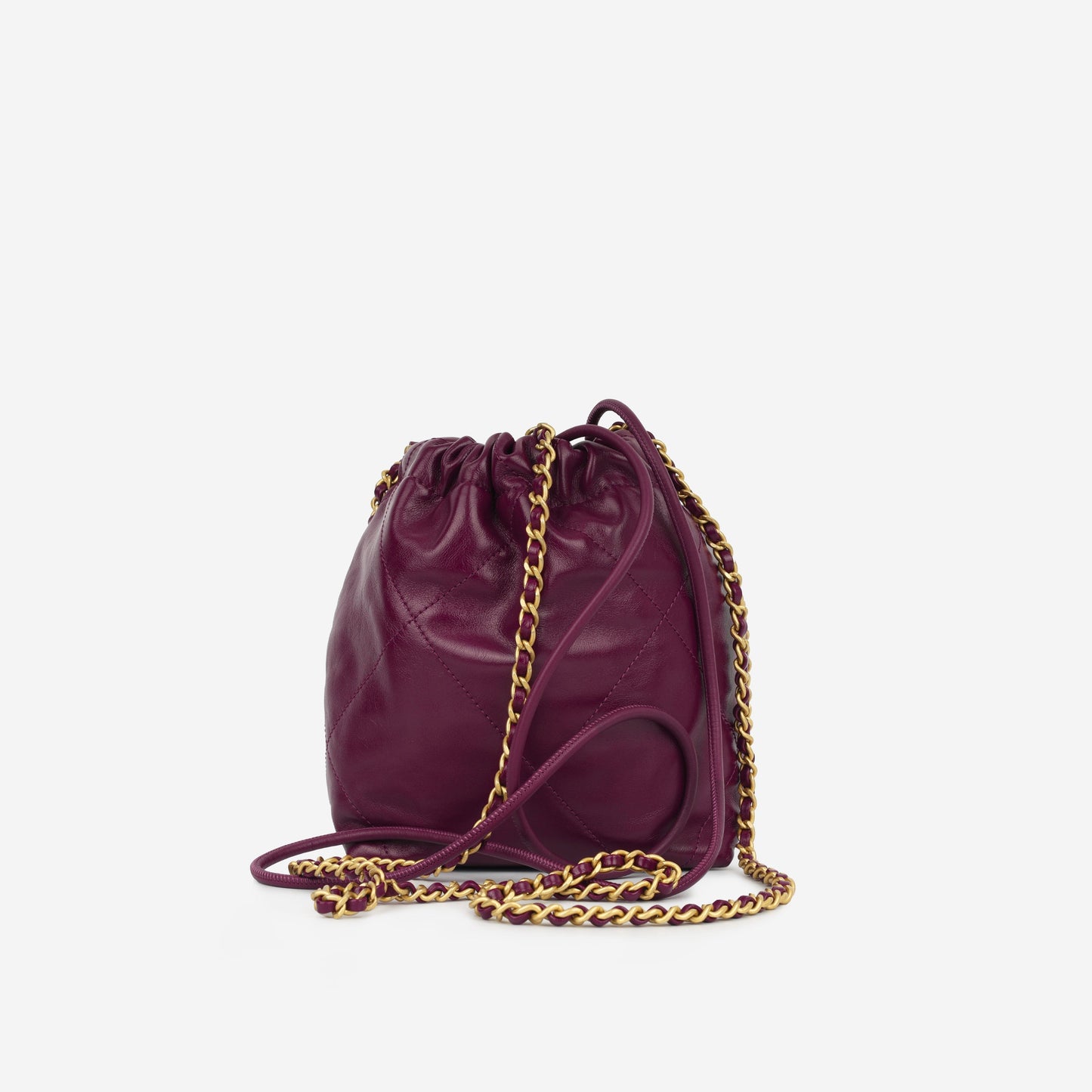 Chanel 22 Mini Handbag - Plum Purple