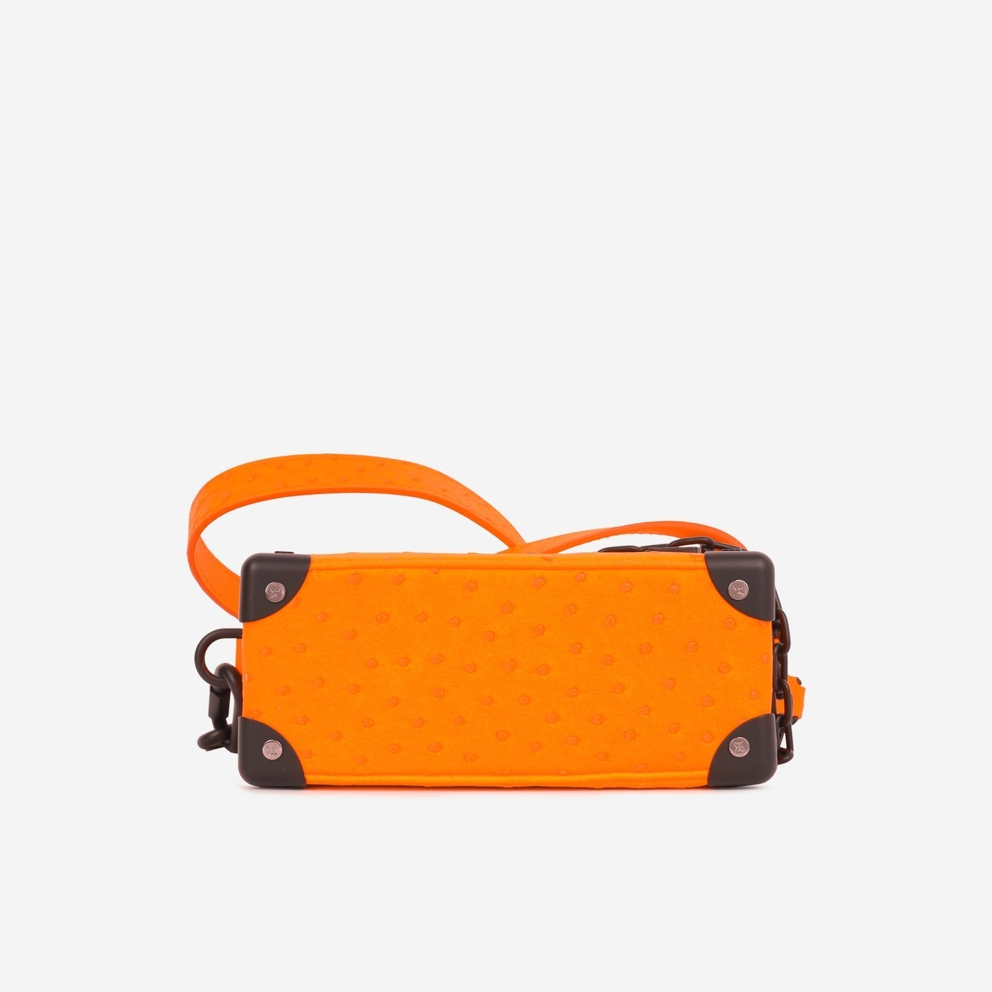 Louis Vuitton Louis Vuitton - Mini Soft Trunk - Neon Orange Ostrich BHW