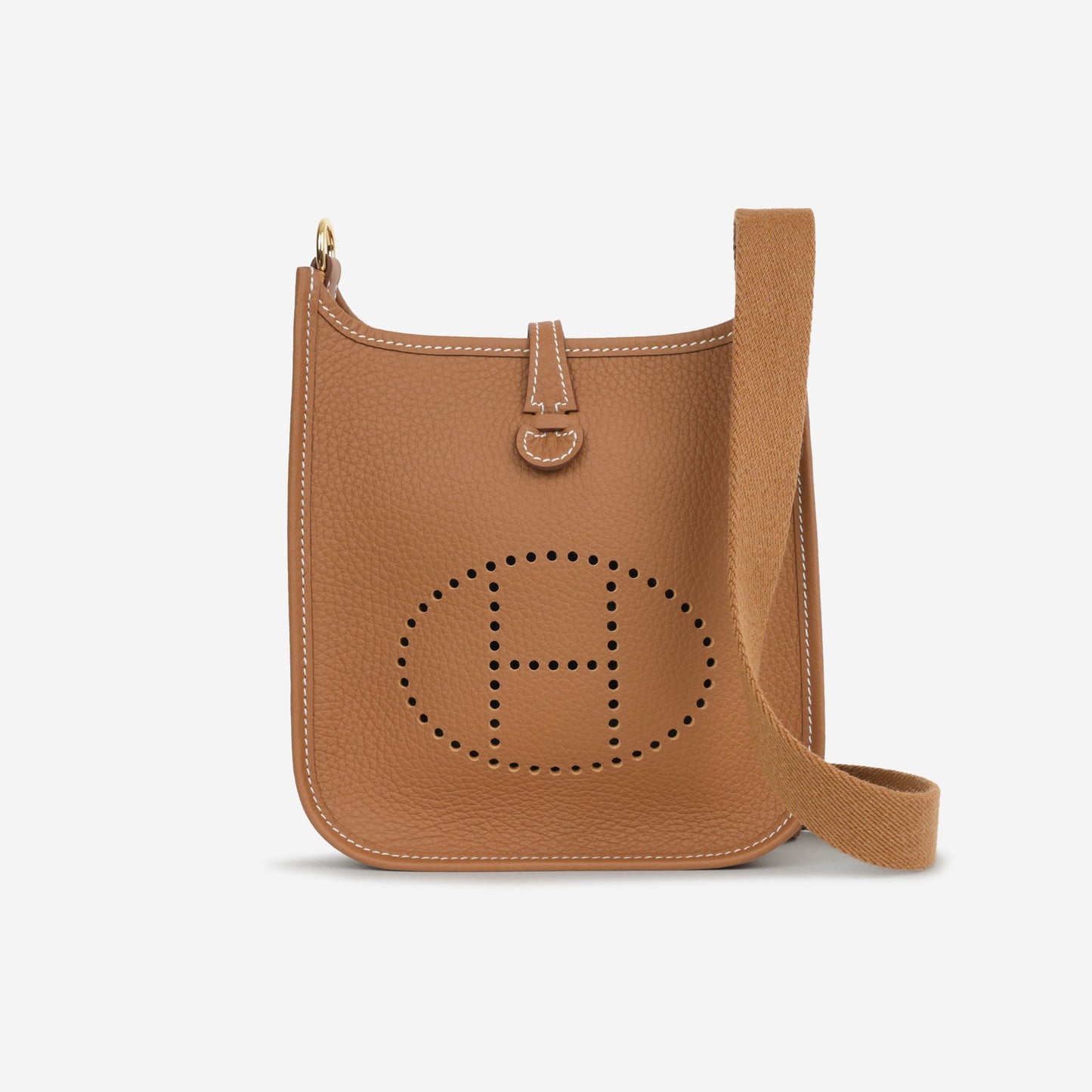 Hermès Mini Evelyne 16 - Gold Clemence | Gold Hardware