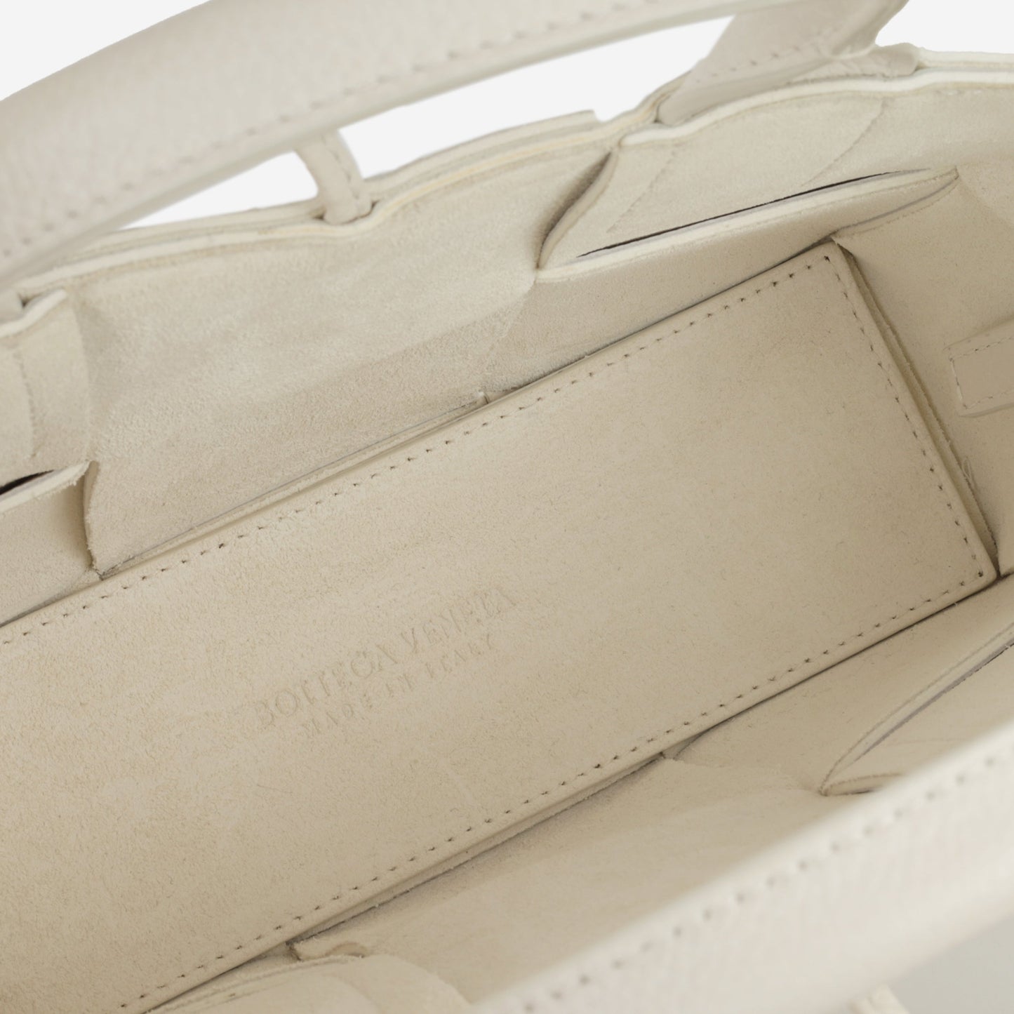 Bottega Veneta Candy Arco Tote - White Intrecciato | Gold Hardware