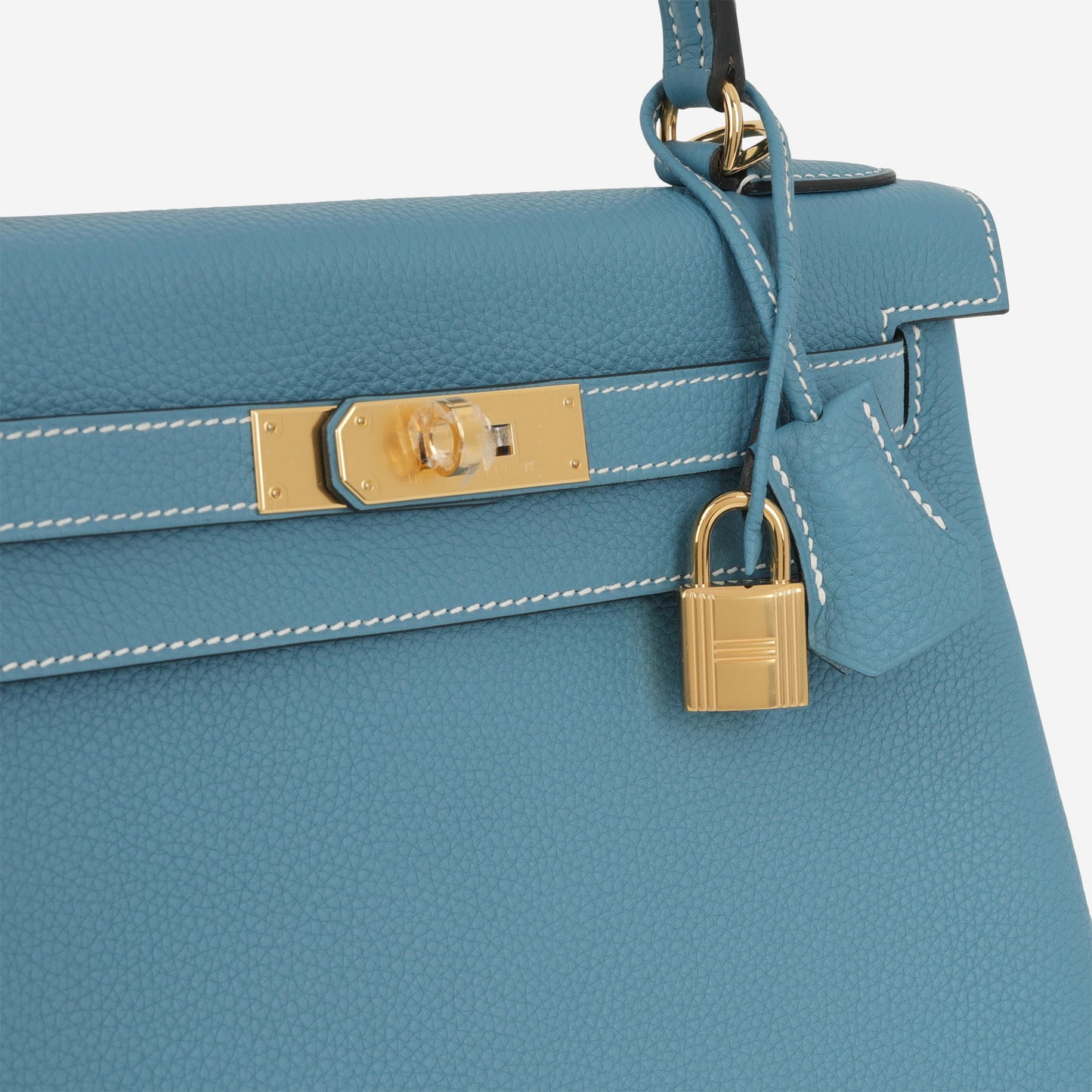 Hermès Kelly 28 - Bleu Jean Togo | Gold Hardware