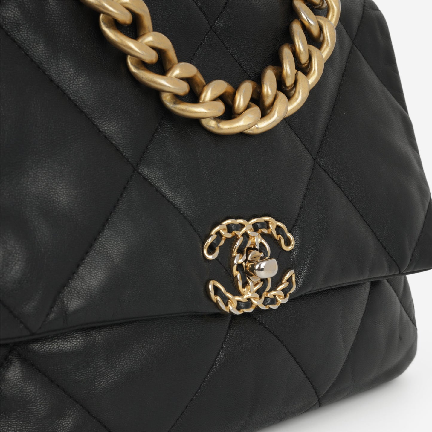 Chanel Chanel Large 19 Flap Bag - Black Lambskin | Multi Hardware