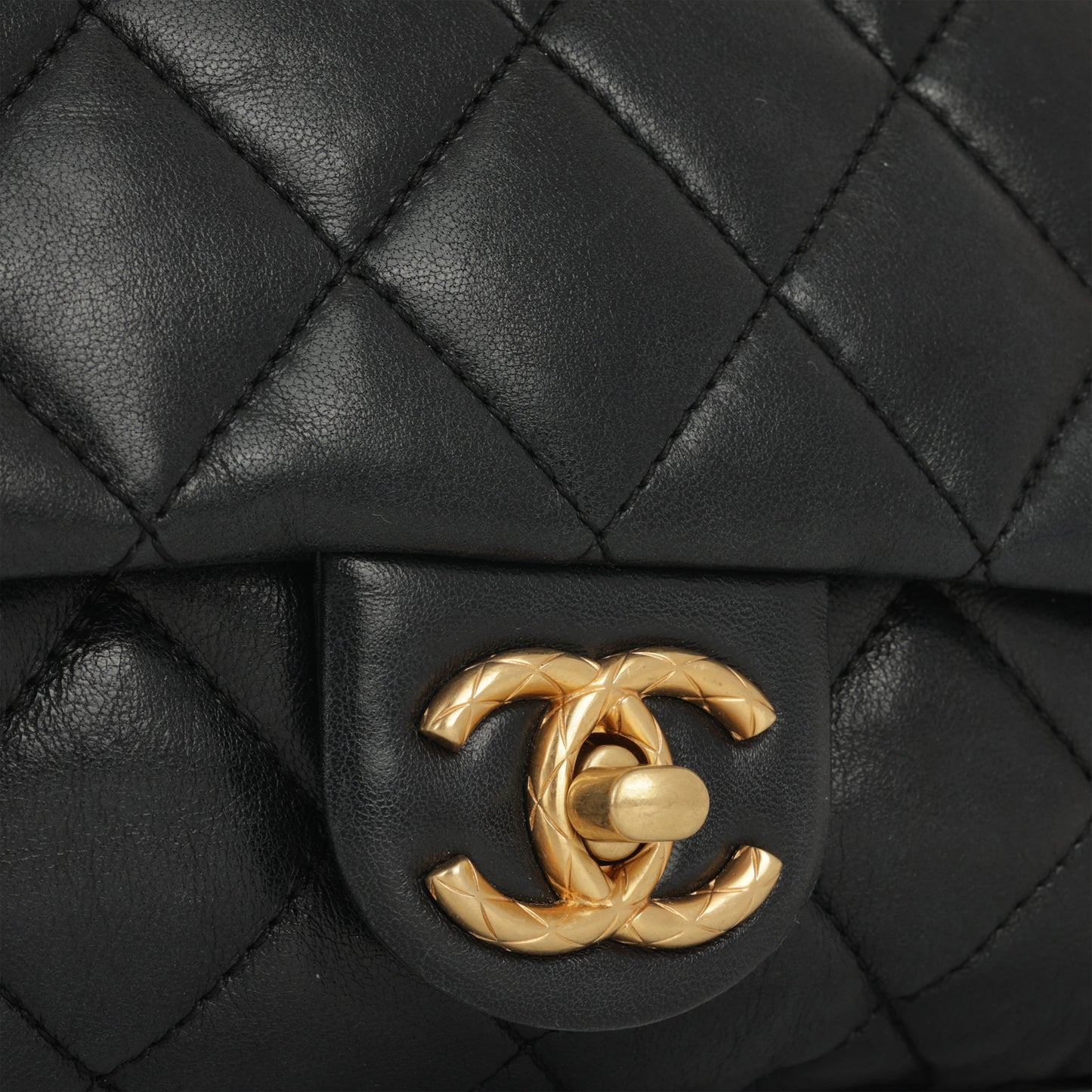Chanel Small All Slide Adjustable Chain Flap - Black Lambskin | Gold Hardware