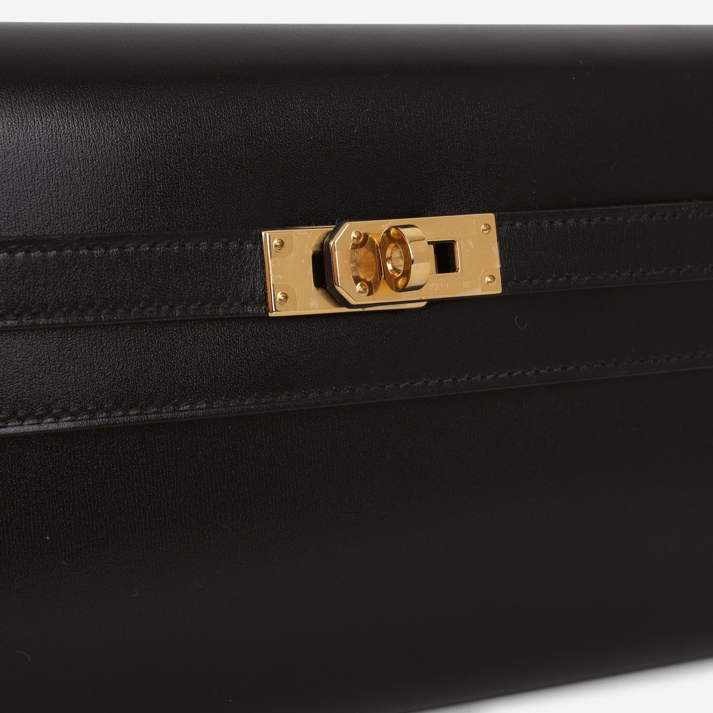 Hermès Kelly To Go Wallet - Black Box Calf | Gold Hardware