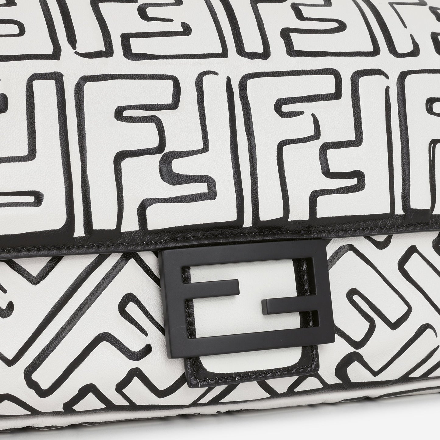 Fendi Fendi x Joshua Vides Medium Baguette - California Sky Embossed Nappa | Gold Hardware