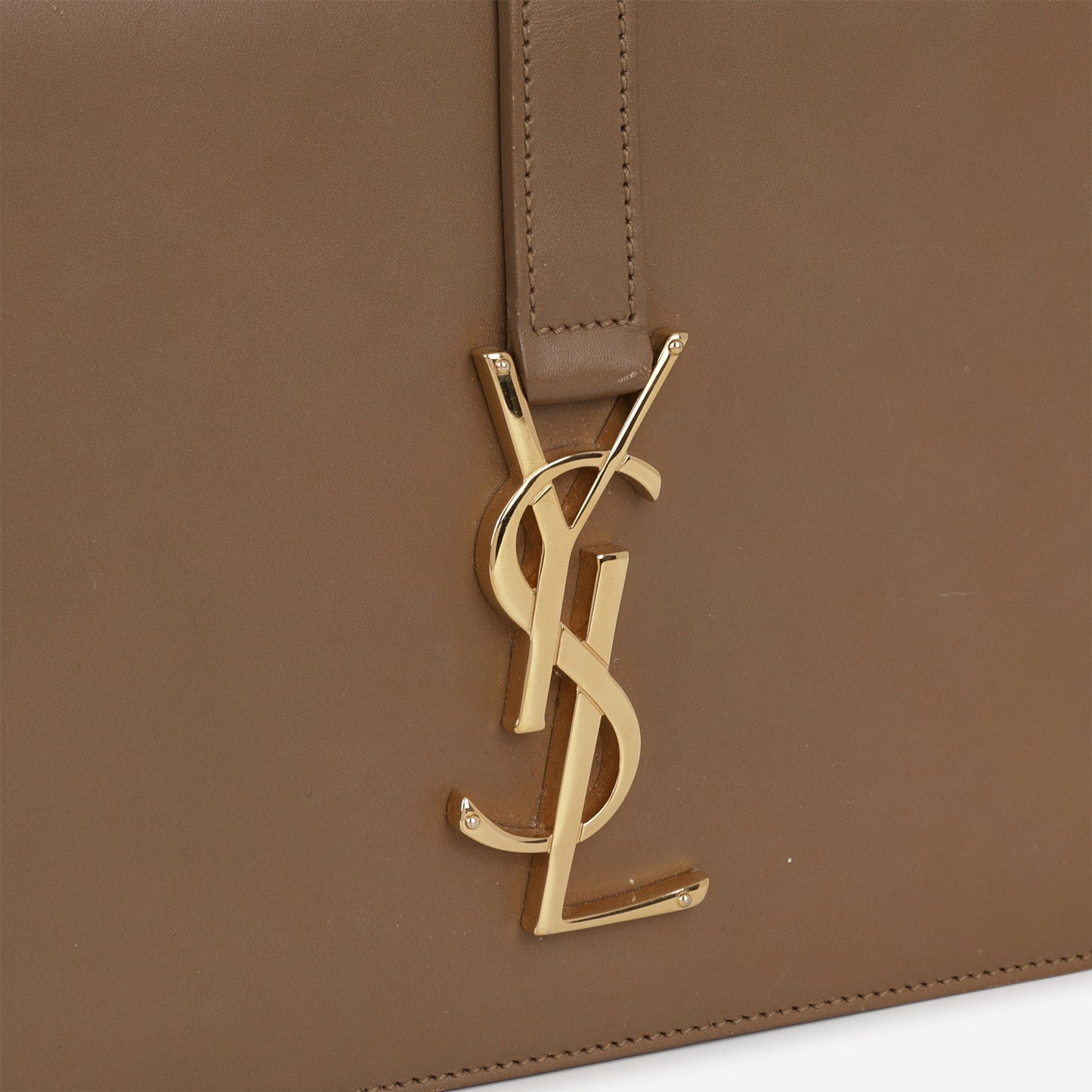 Saint Laurent Université Flap Bag - Tan Leather | Gold Hardware
