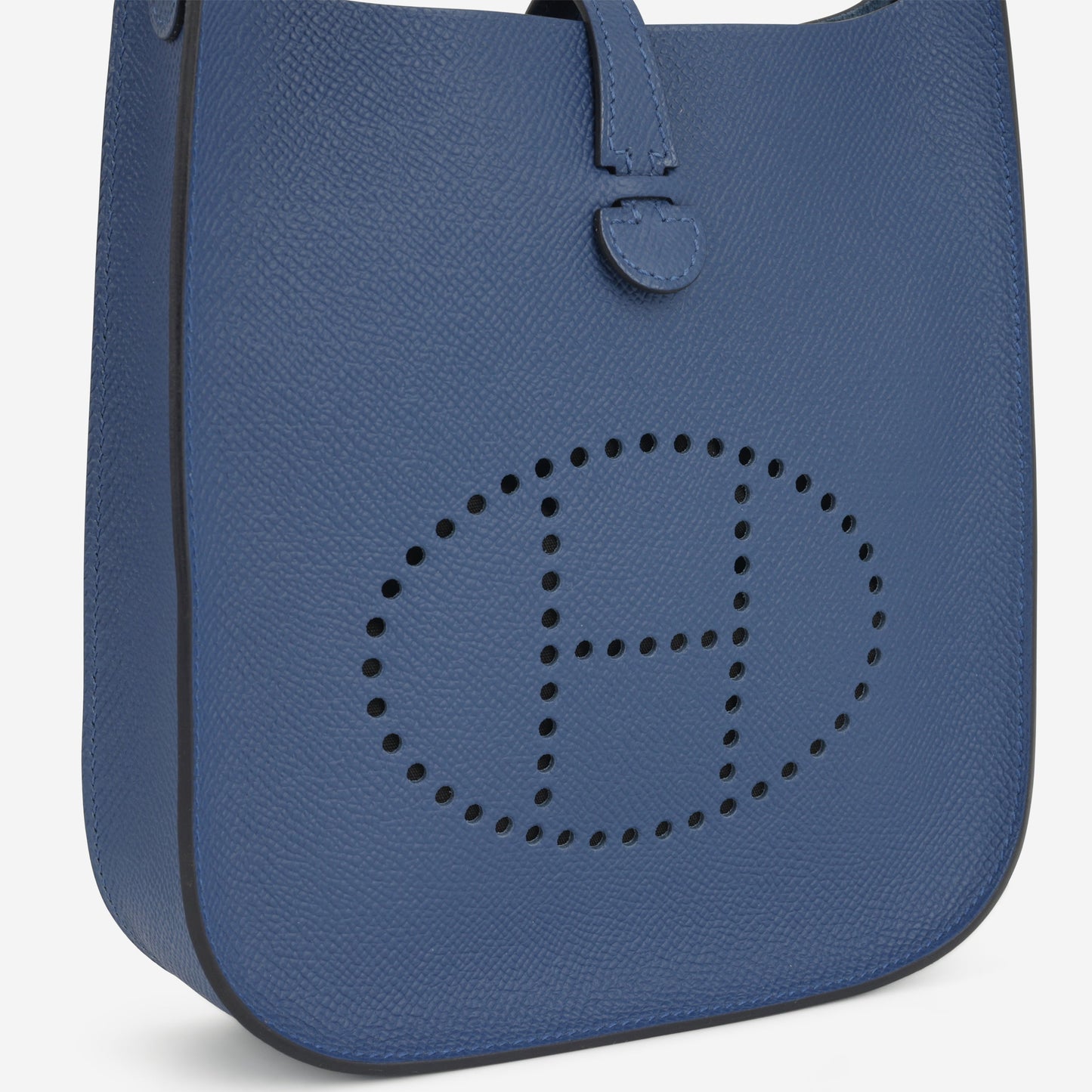 Hermès Mini Evelyne 16 Sellier - Bleu Tie Epsom | Palladium Hardware