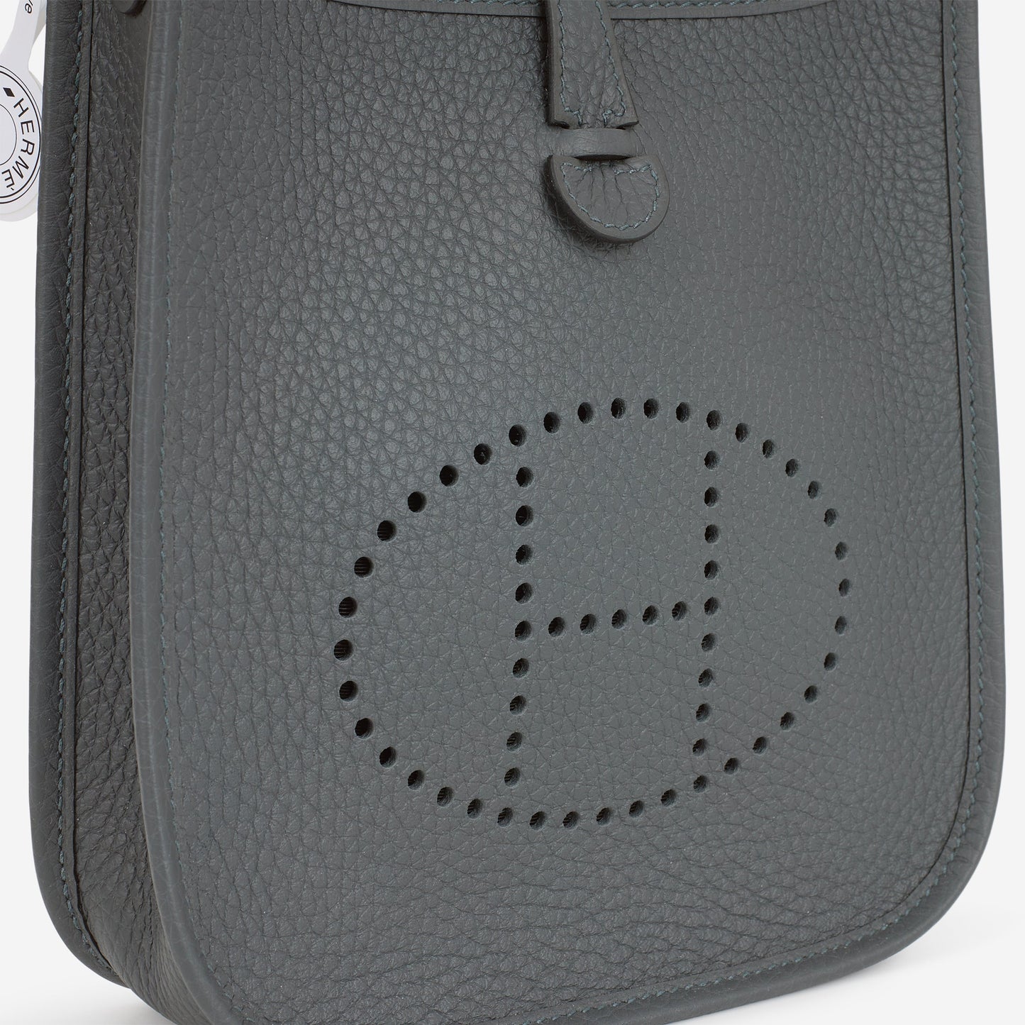 Hermès Mini Evelyne 16 - Gris Misty Clemence | Palladium Hardware