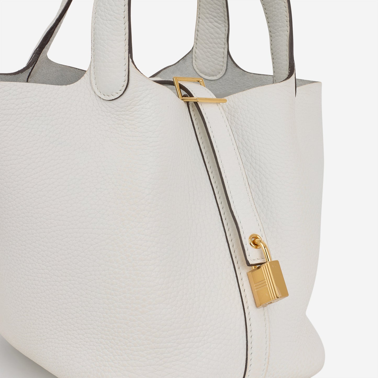 Hermès Picotin 18 - New White Clemence | Gold Hardware