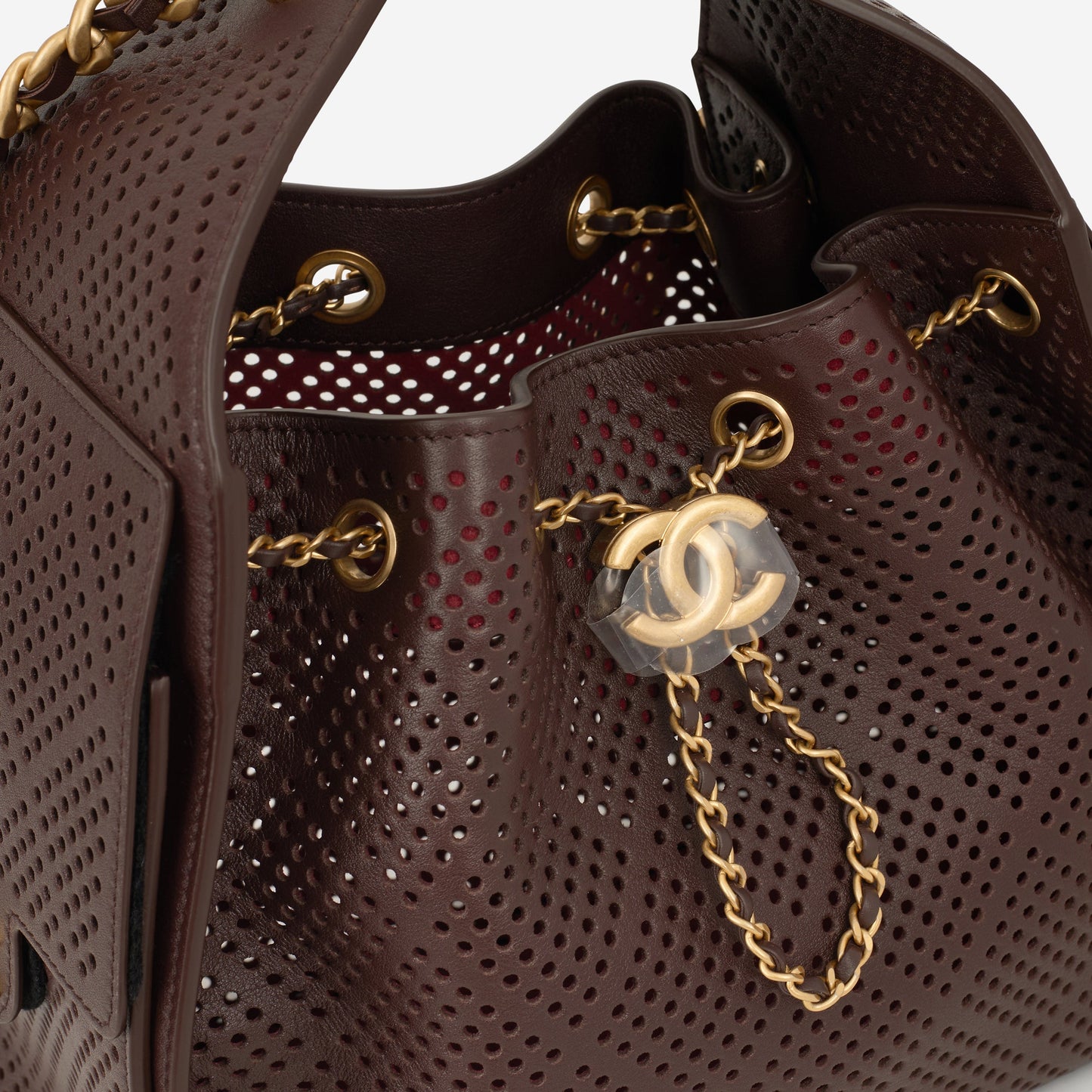 Chanel Small 25 Hobo - Perforated Dark Brown Calfskin | Gold Hardware