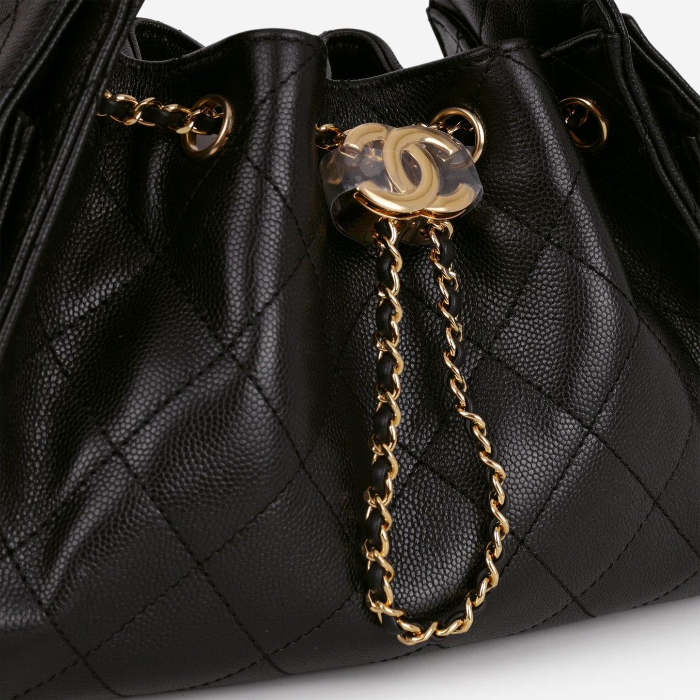 Chanel Mini 25 Hobo - Black Caviar Polished | Gold Hardware