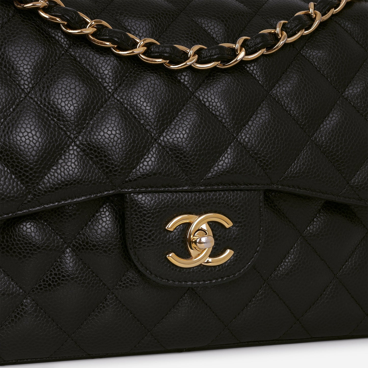 Chanel Jumbo Classic Flap - Black Caviar | Gold Hardware