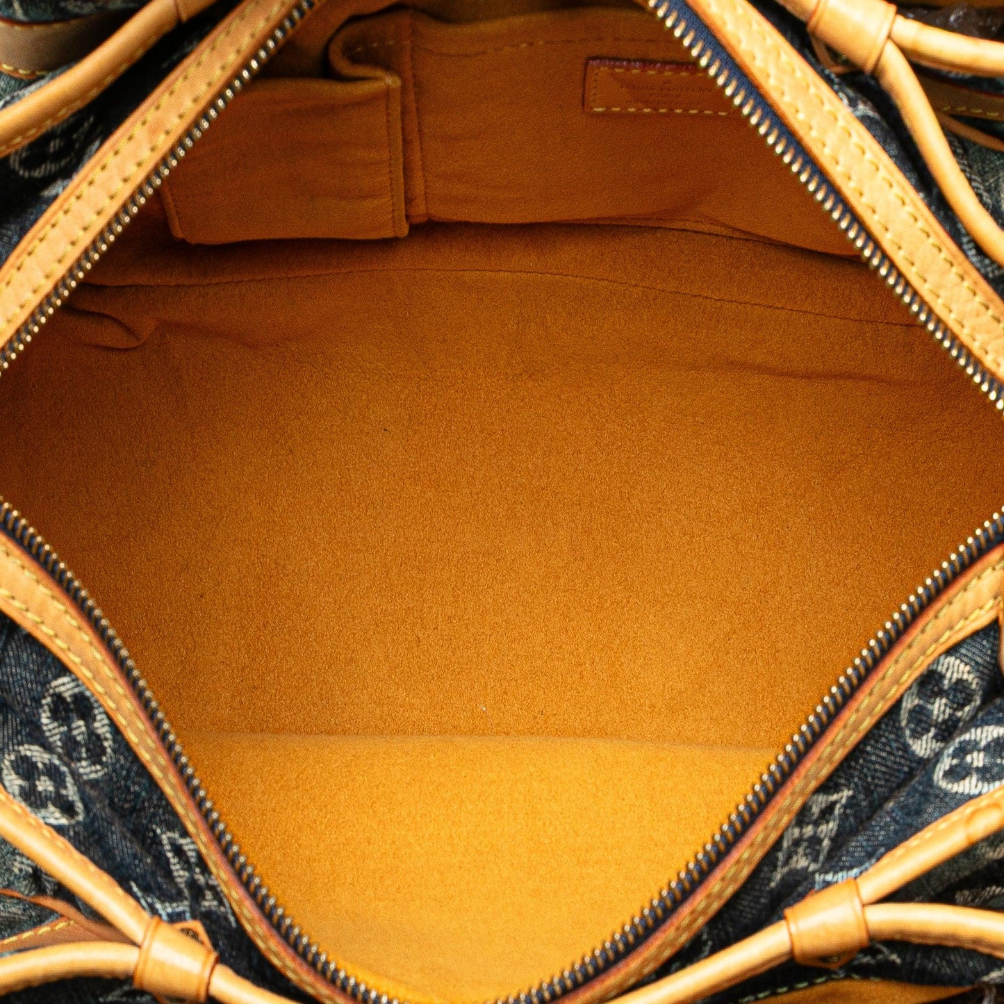 Blue Louis Vuitton Monogram Denim Porte Epaule Raye Cabas MM Crossbody Bag