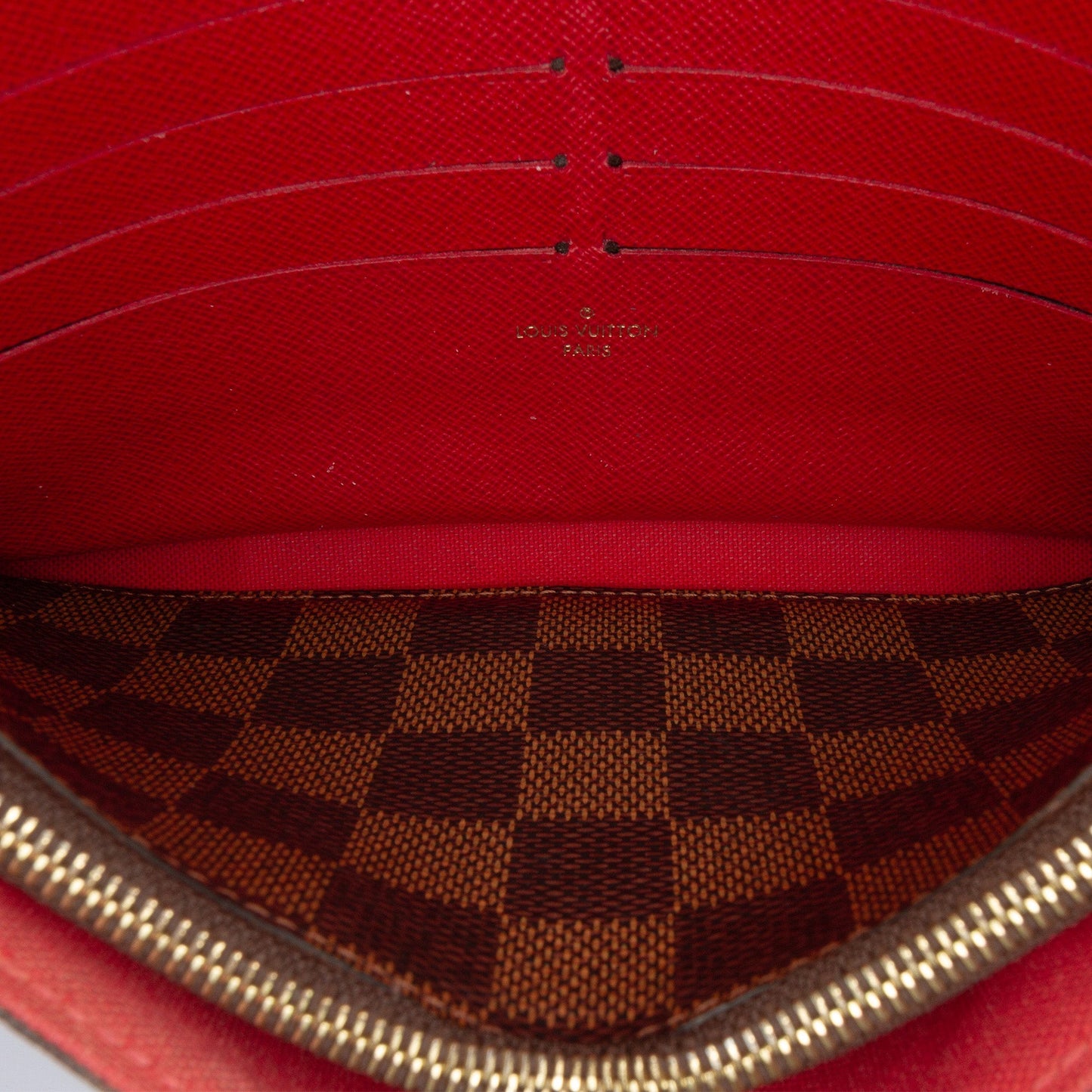 Brown Louis Vuitton Damier Ebene Pochette Felicie Crossbody Bag