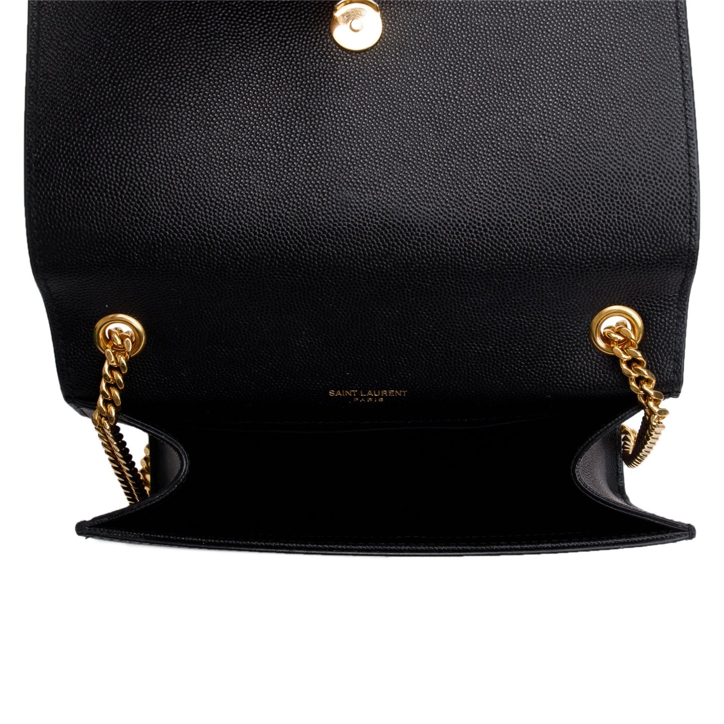 Saint Laurent 2020 Black Grain De Poudre Leather Small Kate Bag