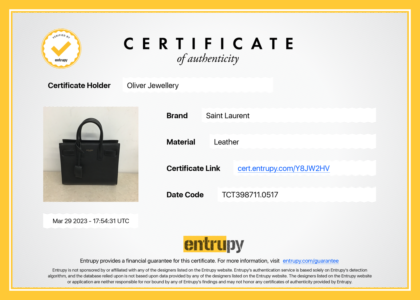 Saint Laurent Nano Sac De Jour