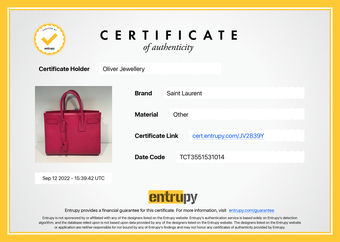 Saint Laurent Small Sac De Jour