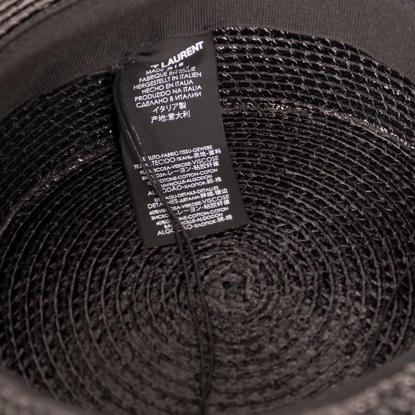 Saint Laurent Wide-Brim Straw Hat