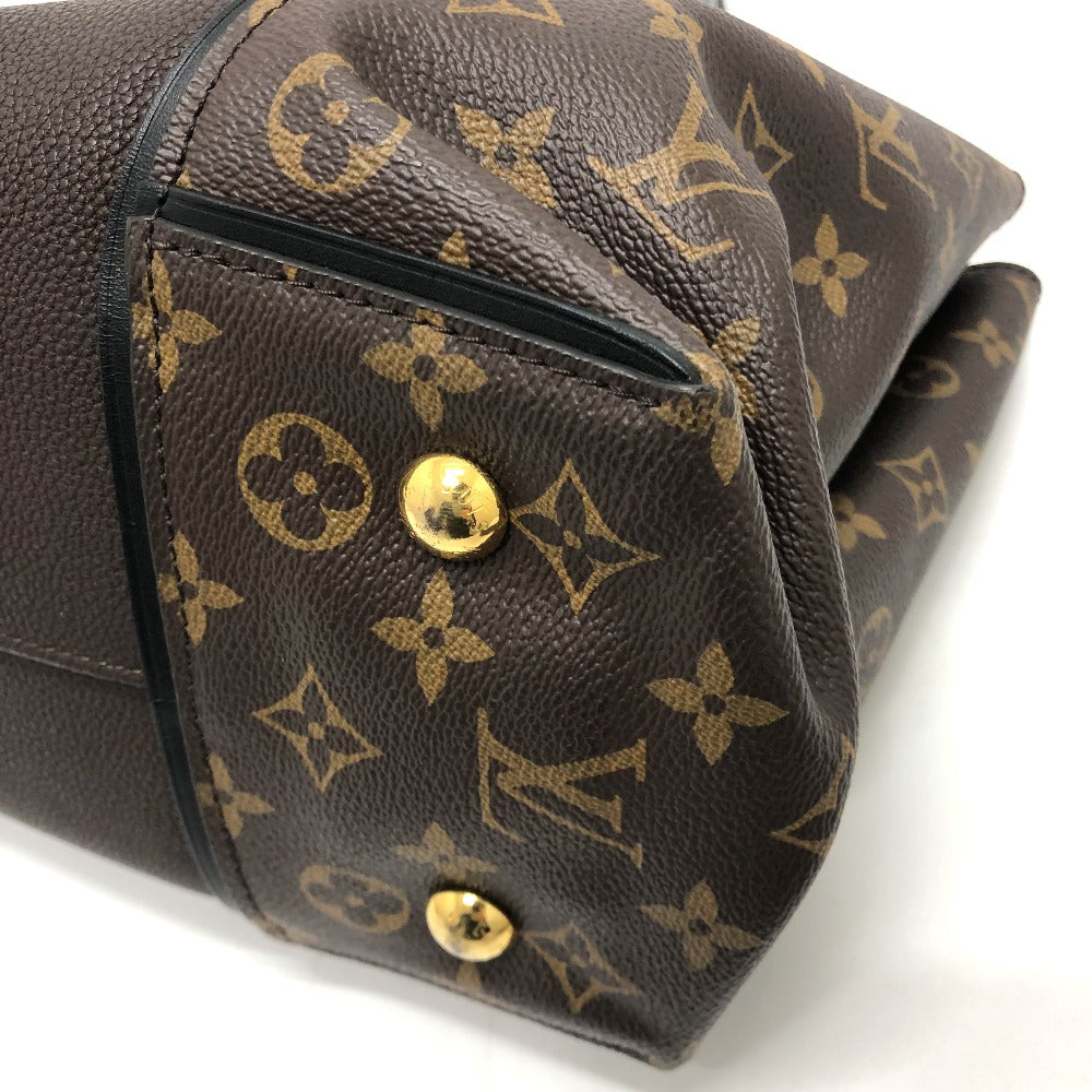 LOUIS VUITTON Handbag M41061 Monogram canvas, Cuir Orfevre leather Brown Monogram Tote W PM