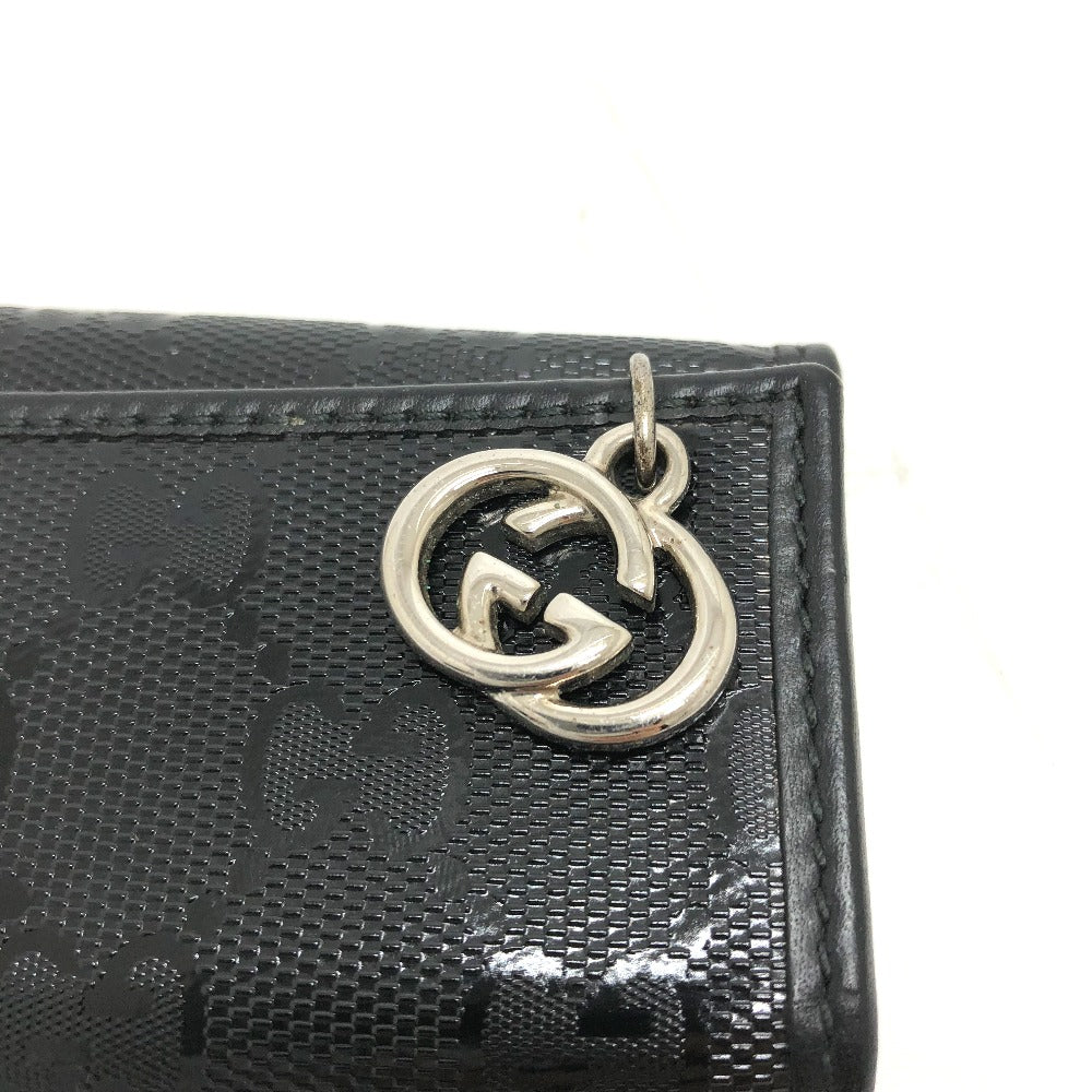 GUCCI Key case Key holder 212111 GG implementation black GG implementation six hooks mens