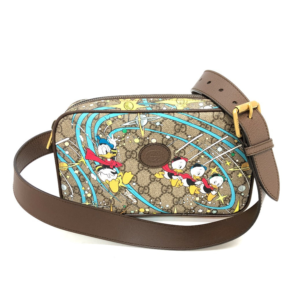 GUCCI Sling bag 602695 GG Supreme Canvas beige Disney collaboration donald Women Secondhand