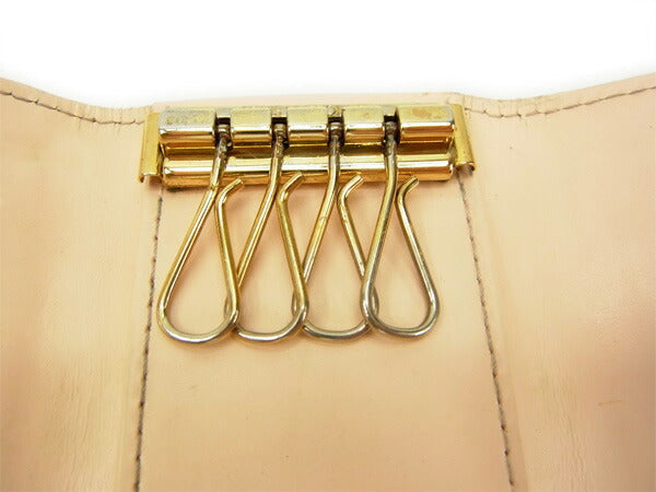 LOUIS VUITTON Key case Key holder M91544 beige /Multicles4