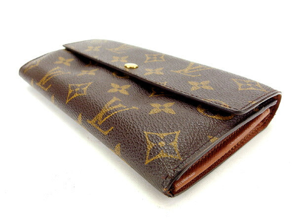 LOUIS VUITTON Long Wallet Purse M61725 Monogram canvas Brown Pochette Porto Monécredi