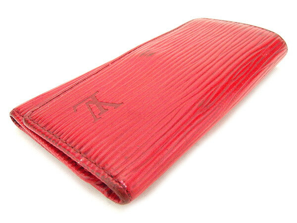 LOUIS VUITTON Key case Key holder M6382E Red /Multicles4