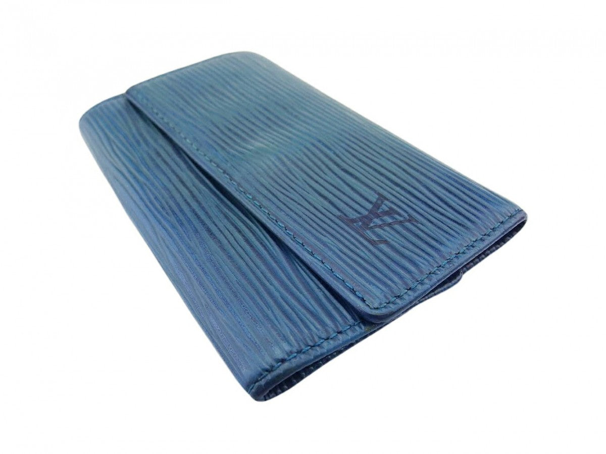 LOUIS VUITTON Key case Key holder blue