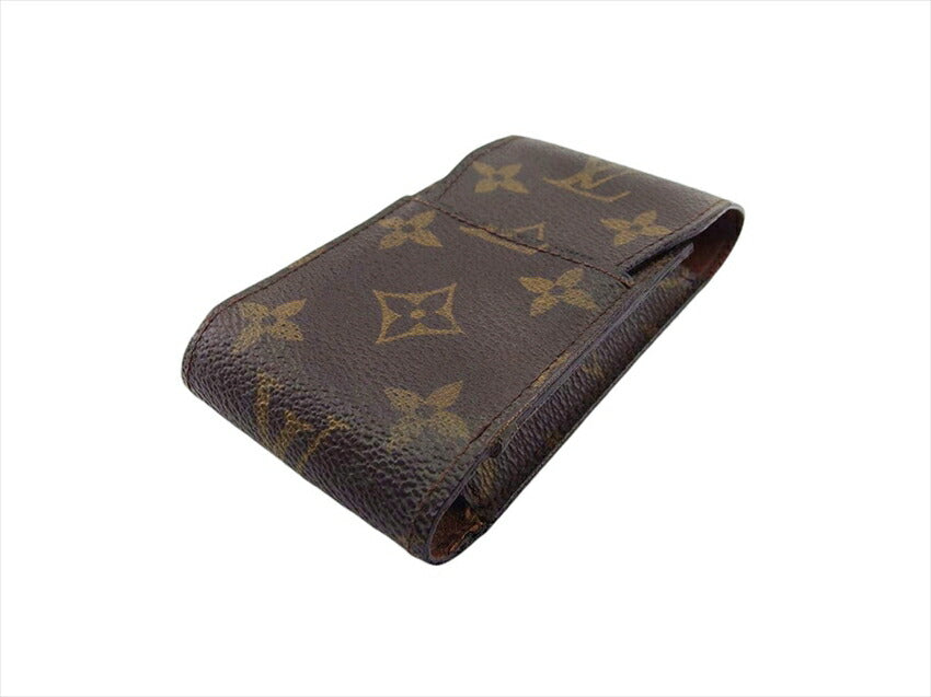 LOUIS VUITTON Cigarette case M63024 Brown Light Brown Etui cigarette