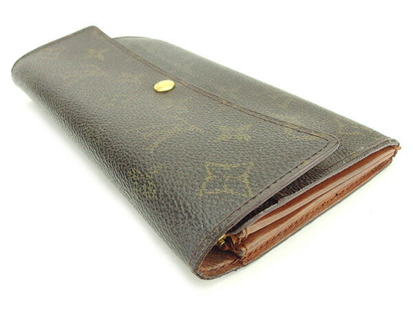 LOUIS VUITTON Long Wallet Purse M61725 Monogram canvas Brown Pochette Porto Monécredi