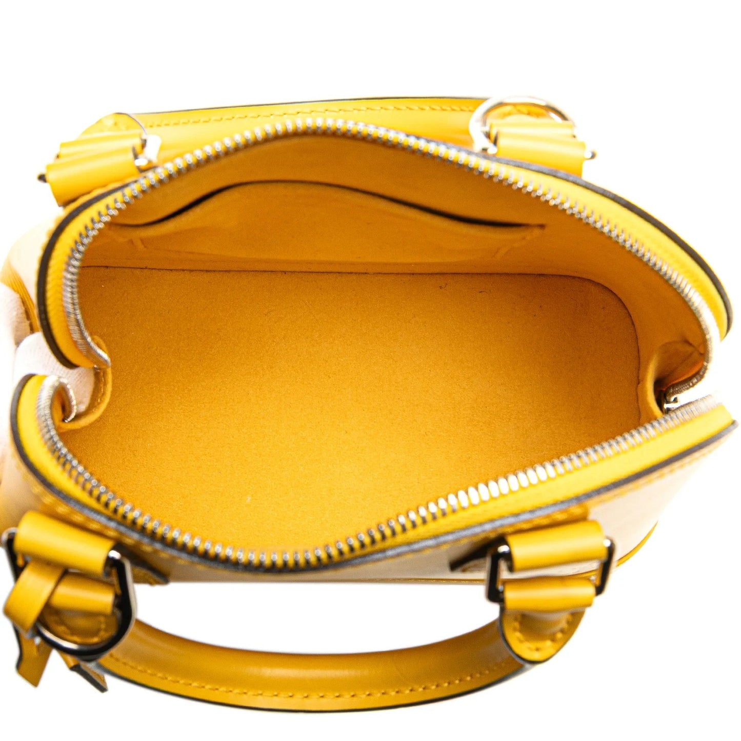 Yellow Louis Vuitton Epi Alma BB Satchel