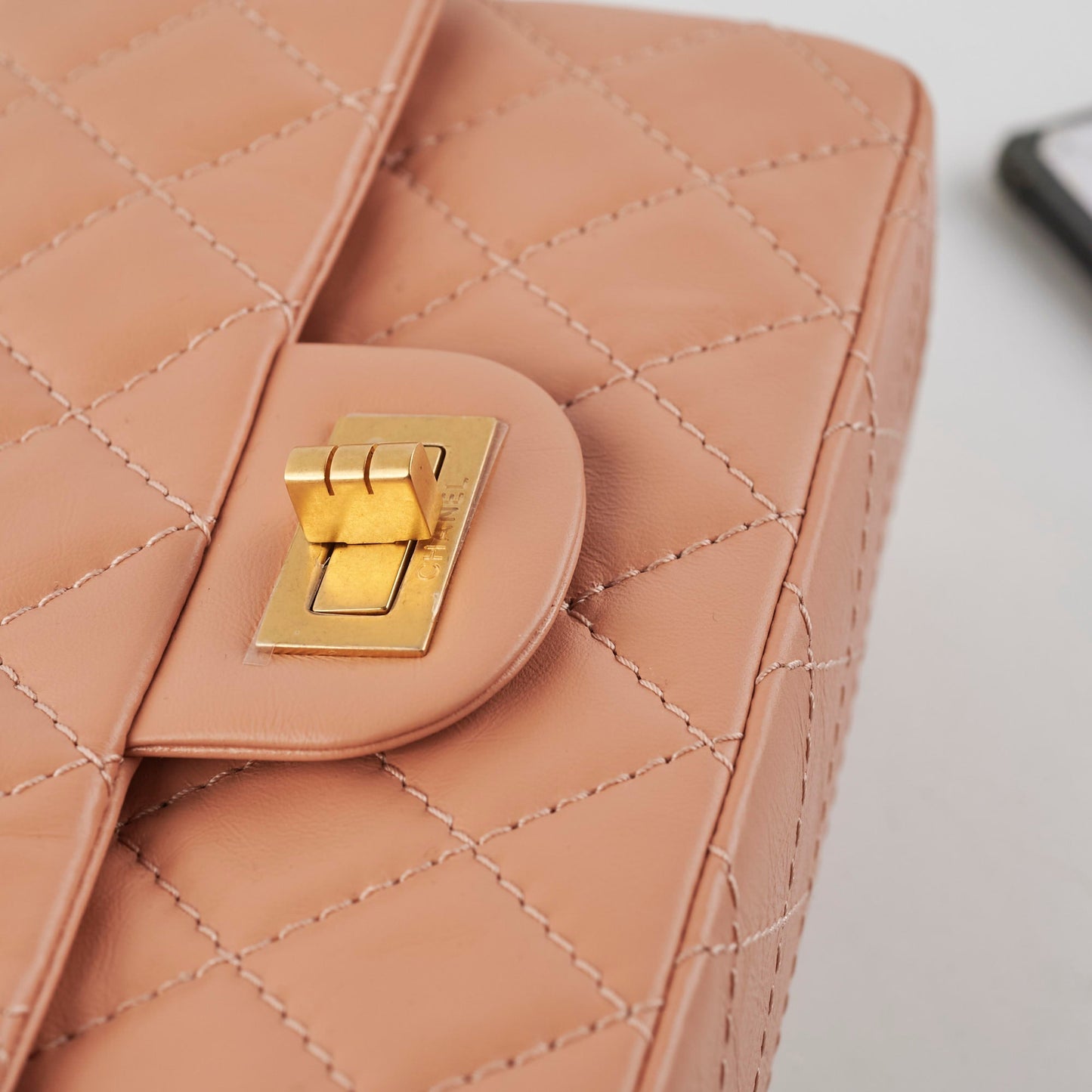 Chanel Mini Reissue Peach Microchip