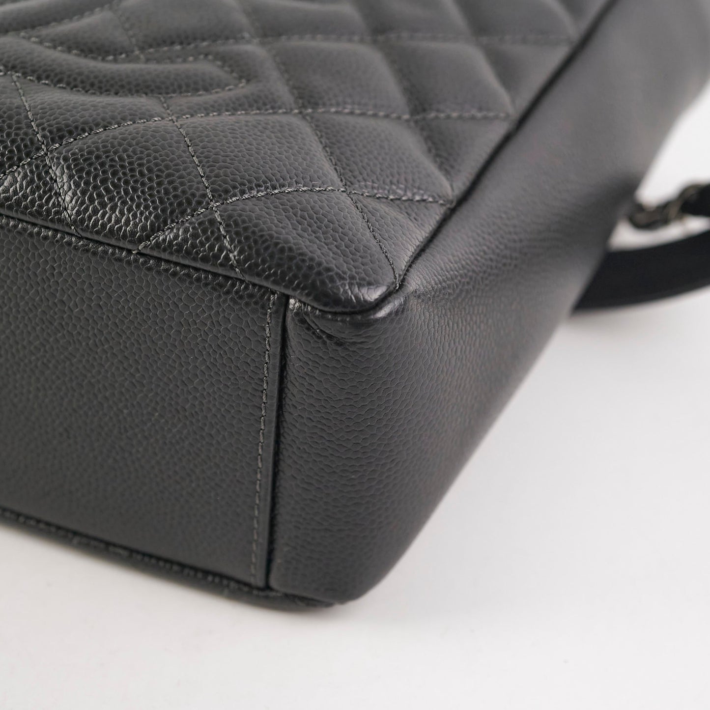 Chanel Caviar PST Petite Shopping Tote Black