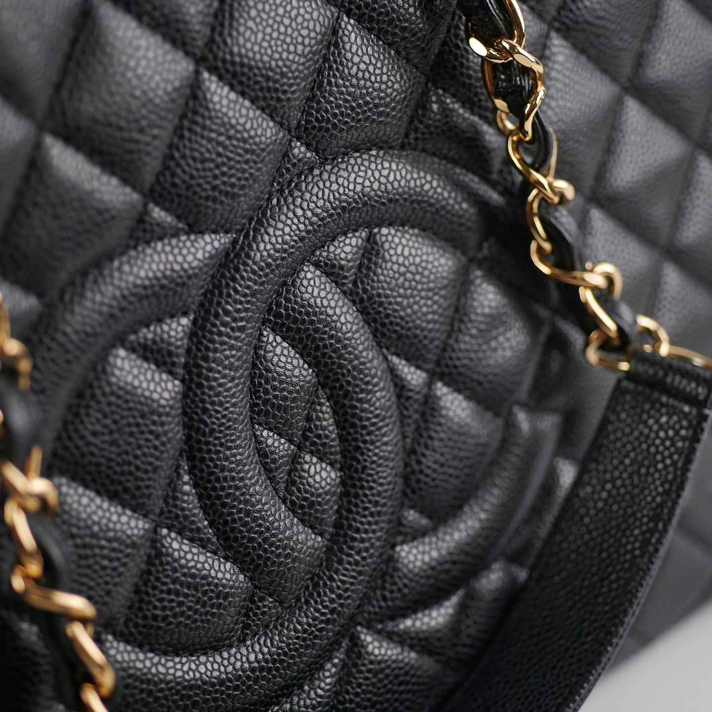 Chanel Grand Shopping Tote GST Caviar Black Tote